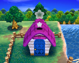 Animal Crossing: Happy Home Designer Пеко жилой дом внешний вид