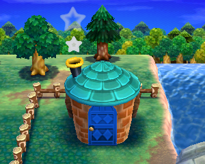 Animal Crossing: Happy Home Designer Пьетро жилой дом внешний вид