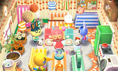 Animal Crossing: Happy Home Designer Пиппи жилой дом Интерьер