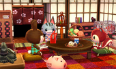 Animal Crossing: Happy Home Designer Поппи жилой дом Интерьер