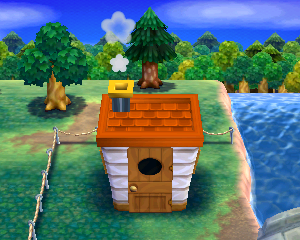 Animal Crossing: Happy Home Designer Irène Maison Vue Extérieure
