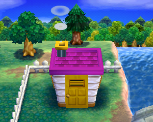 Animal Crossing: Happy Home Designer Порци жилой дом внешний вид