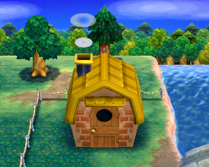 Animal Crossing: Happy Home Designer Принс жилой дом внешний вид