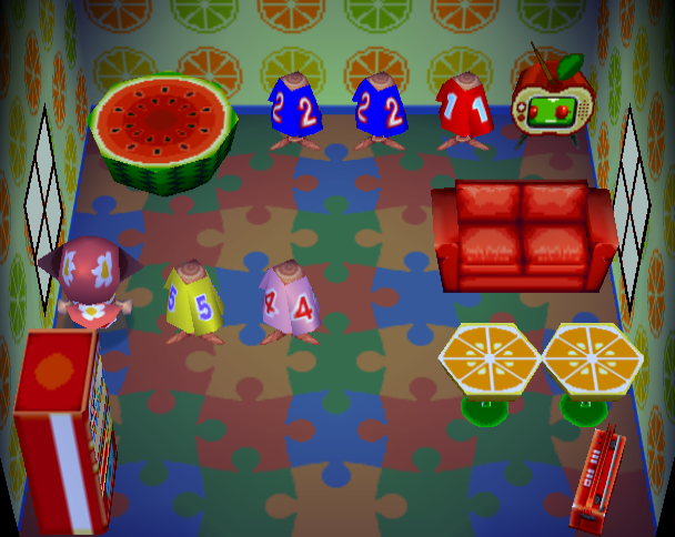 Animal Crossing Ренат жилой дом Интерьер