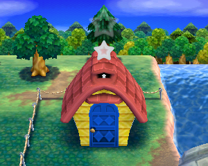 Animal Crossing: Happy Home Designer Puddles House Exterior
