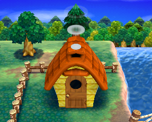 Animal Crossing: Happy Home Designer Перл жилой дом внешний вид