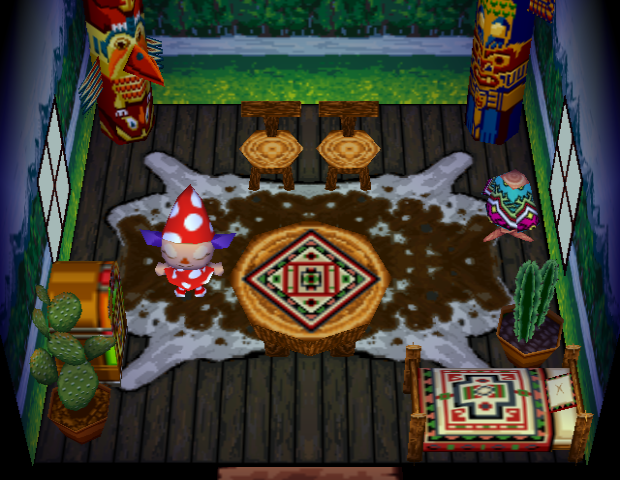 Animal Crossing Quetzal жилой дом Интерьер