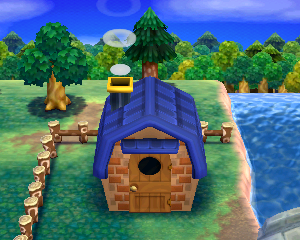 Animal Crossing: Happy Home Designer Рашер жилой дом внешний вид