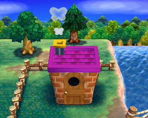 Animal Crossing: Happy Home Designer Ронд жилой дом внешний вид