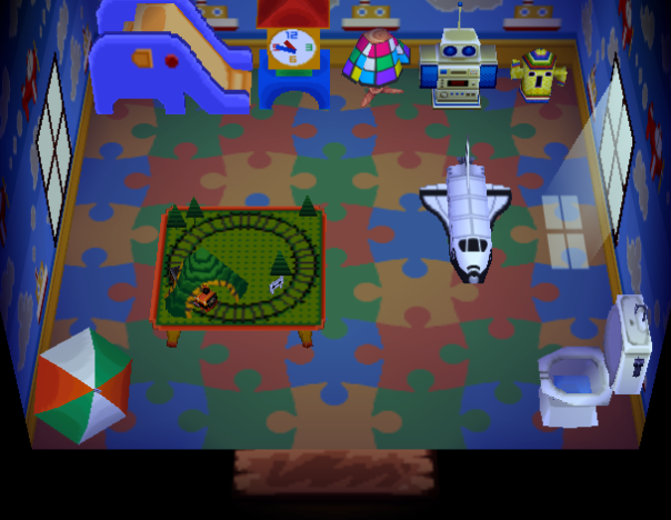 Animal Crossing Роальд жилой дом Интерьер