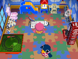 Animal Crossing: Wild World Bobi Casa Interior