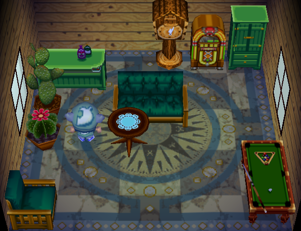 Animal Crossing Род жилой дом Интерьер