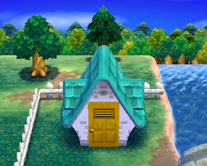 Animal Crossing: Happy Home Designer Рольф жилой дом внешний вид