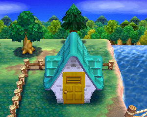 Animal Crossing: Happy Home Designer Руни жилой дом внешний вид
