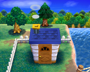 Animal Crossing: Happy Home Designer Роско жилой дом внешний вид