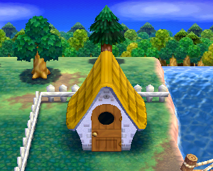 Animal Crossing: Happy Home Designer Руби жилой дом внешний вид