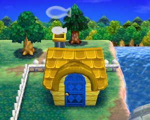 Animal Crossing: Happy Home Designer Руди жилой дом внешний вид
