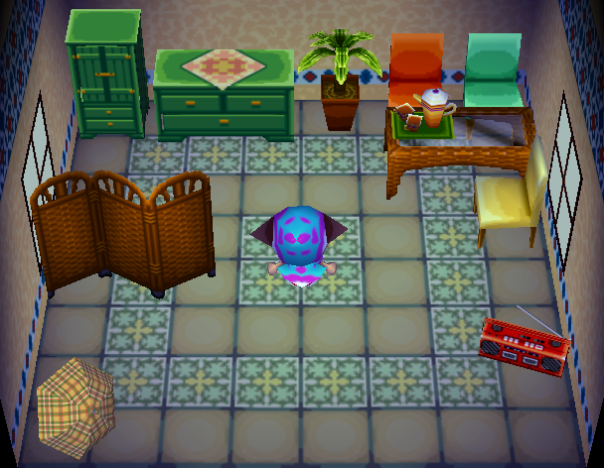 Animal Crossing Салли жилой дом Интерьер