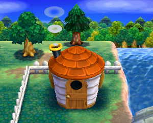 Animal Crossing: Happy Home Designer Салли жилой дом внешний вид