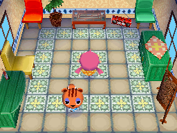 Animal Crossing: Wild World Салли жилой дом Интерьер