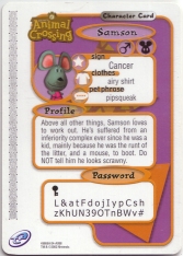Samson e-card Rückseite