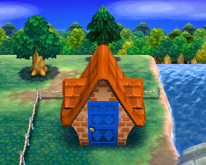 Animal Crossing: Happy Home Designer Самсон жилой дом внешний вид