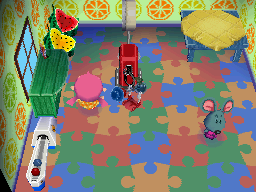 Animal Crossing: Wild World Самсон жилой дом Интерьер