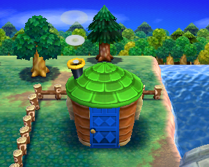 Animal Crossing: Happy Home Designer Скут жилой дом внешний вид