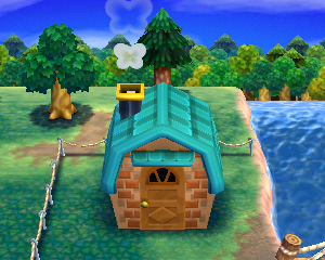 Animal Crossing: Happy Home Designer Uta Haus Außenansicht
