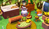 Animal Crossing: Happy Home Designer Саймон жилой дом Интерьер