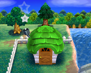 Animal Crossing: Happy Home Designer Саймон жилой дом внешний вид