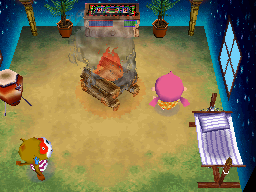 Animal Crossing: Wild World Саймон жилой дом Интерьер