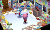 Animal Crossing: Happy Home Designer Скай жилой дом Интерьер