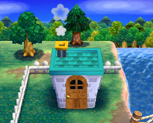 Animal Crossing: Happy Home Designer Скай жилой дом внешний вид