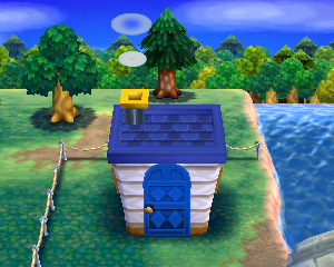 Animal Crossing: Happy Home Designer Стерлинг жилой дом внешний вид