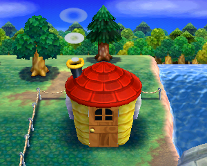 Animal Crossing: Happy Home Designer Стинки жилой дом внешний вид