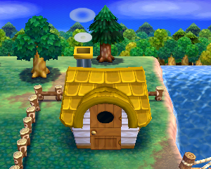 Animal Crossing: Happy Home Designer Тэбби жилой дом внешний вид