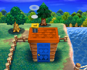 Animal Crossing: Happy Home Designer Тэмми жилой дом внешний вид