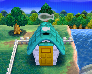 Animal Crossing: Happy Home Designer Aníbal Casa Vista Exterior