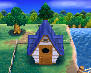 Animal Crossing: Happy Home Designer Matze Haus Außenansicht