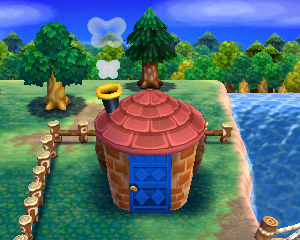 Animal Crossing: Happy Home Designer Тиффани жилой дом внешний вид