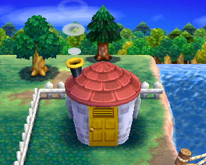Animal Crossing: Happy Home Designer Трафлс жилой дом внешний вид
