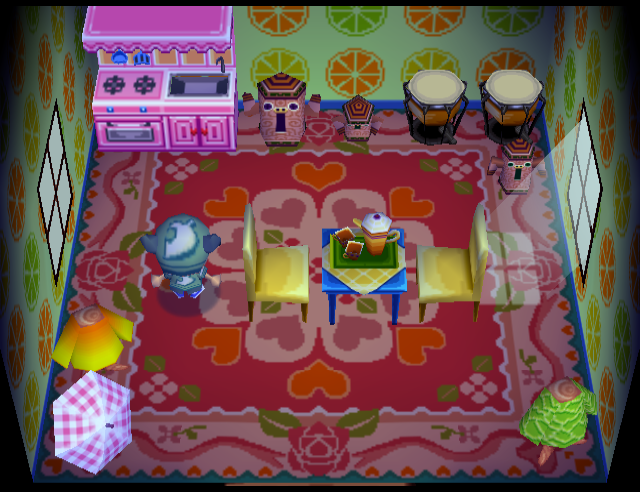 Animal Crossing Трафлс жилой дом Интерьер