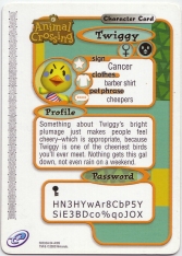 Twiggy e-card Rückseite