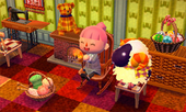 Animal Crossing: Happy Home Designer Вест жилой дом Интерьер