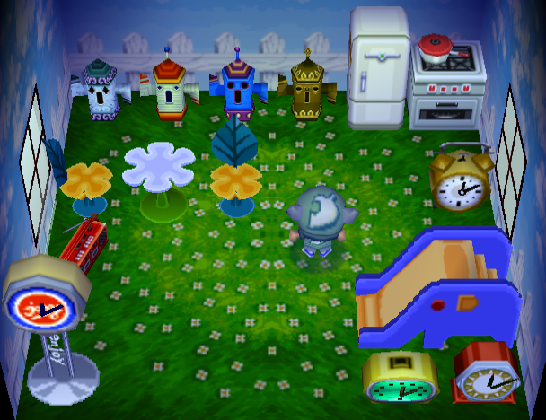 Animal Crossing Виктори жилой дом Интерьер