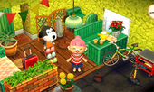 Animal Crossing: Happy Home Designer Уокер жилой дом Интерьер