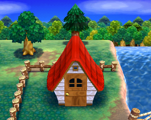 Animal Crossing: Happy Home Designer Saponcio Casa Vista Exterior