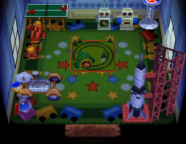 Animal Crossing Вебер жилой дом Интерьер