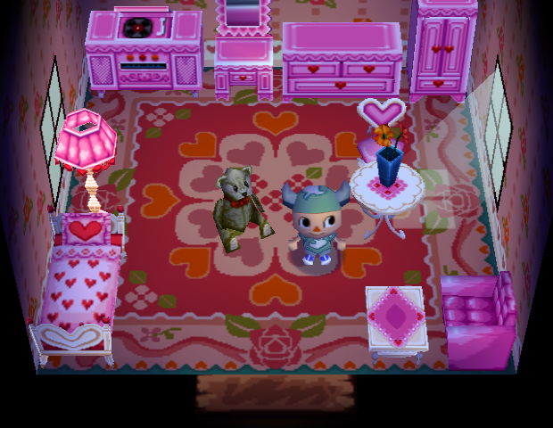 Animal Crossing Винни жилой дом Интерьер